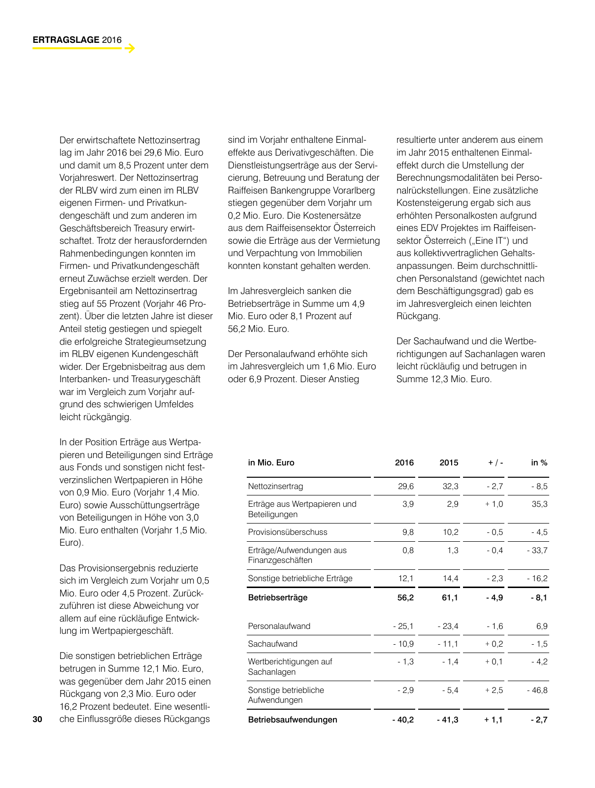 Vorschau RLBV Geschäftsbericht 2016 Seite 30