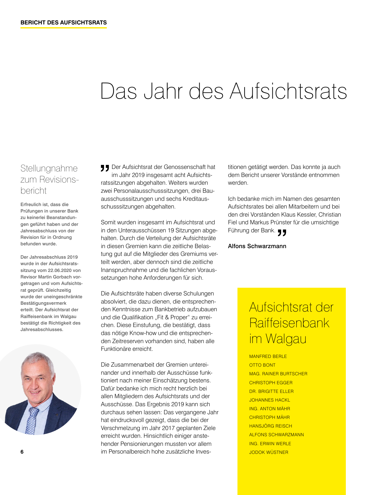Vorschau Geschäftsbericht RB im Walgau Seite 6
