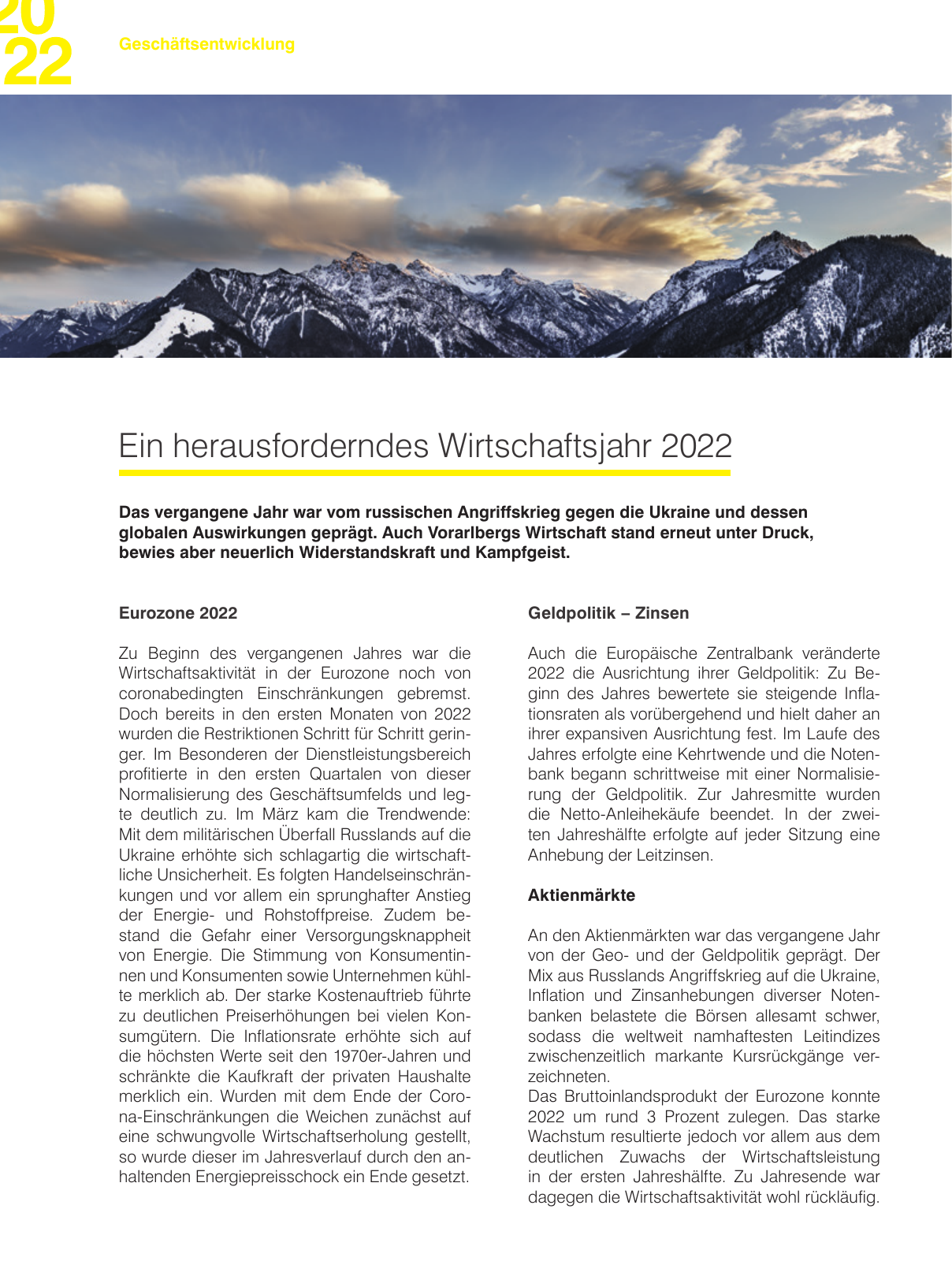 Vorschau Geschaeftsbericht 2022 Walgau Seite 8
