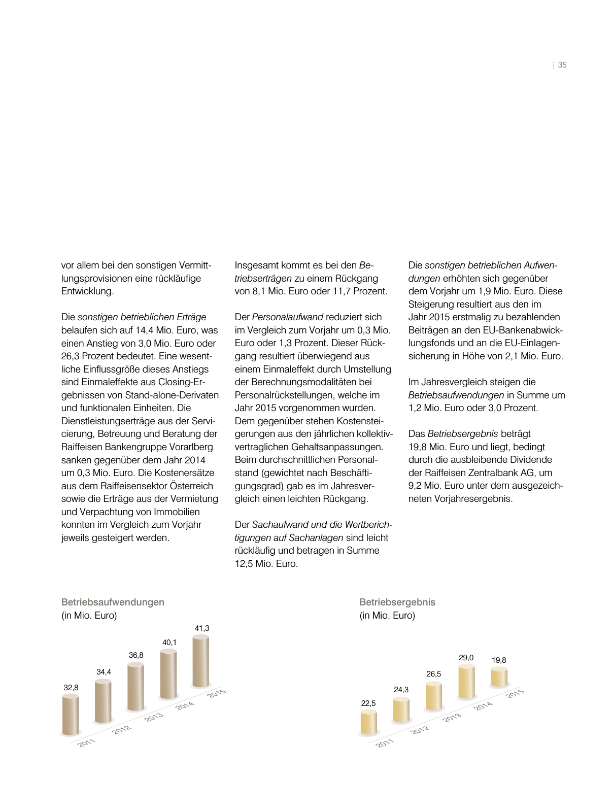 Vorschau RLBGV Geschäftsbericht 2015 Seite 35