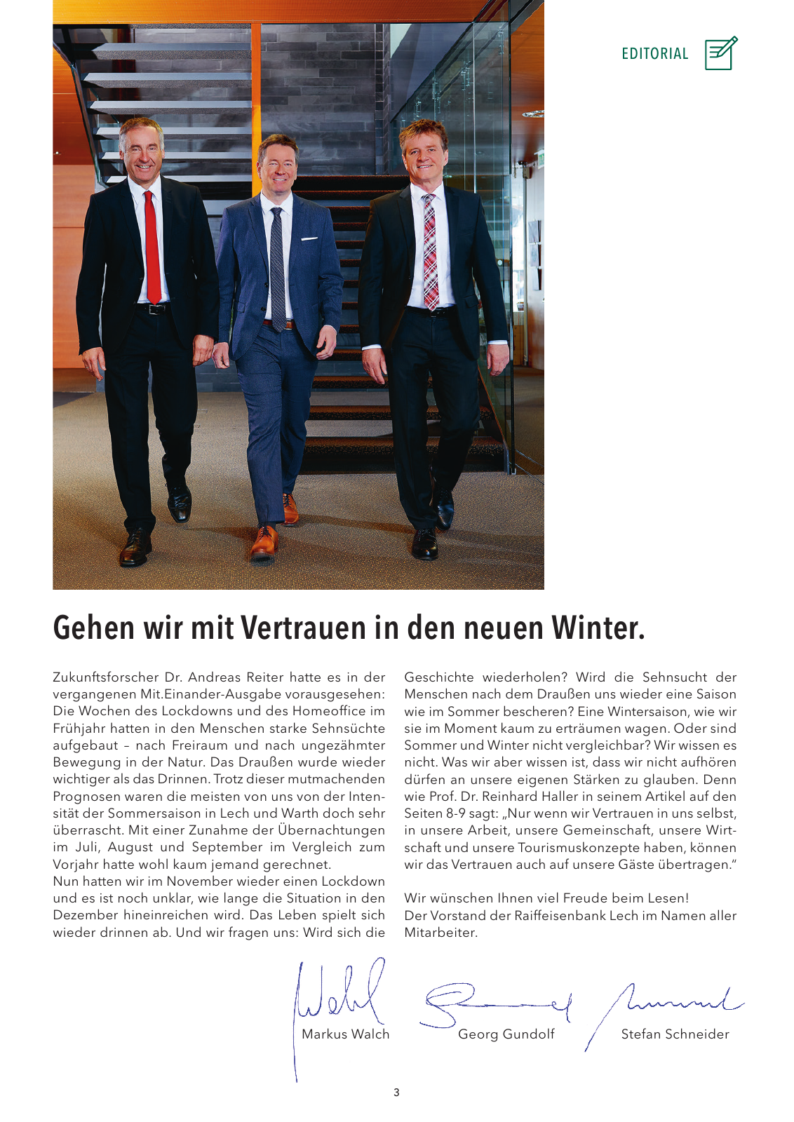 Vorschau Mit.Einander Magazin RB Lech Winter 2020 Seite 3
